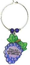 grape wine charms